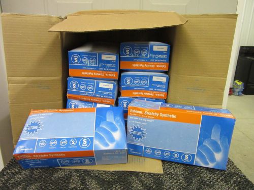 1000 PAIR ESTEEM SURGICAL EXAM GLOVES POWDER LATEX FREE SMALL 8881 NEW