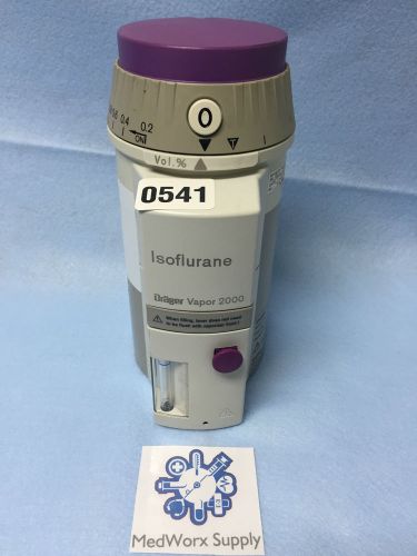 Drager Vapor Isoflurane Vaporizer 2000 # 541