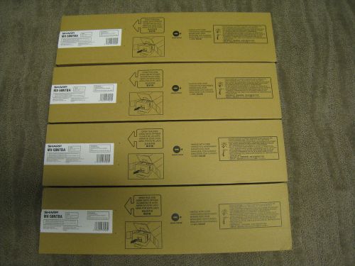 NEW Genuine Sharp MX-50NTBA Black Toner Lot Of 4 OEM