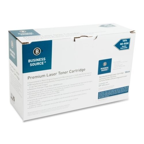 Business Source Remanufactured HP 61X Toner Cartridge - Black - Laser- BSN38664