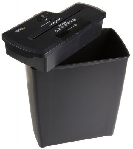 8-Sheet Strip-Cut Paper/CD/Credit Card Shredder Auto Start/Reverse Wastebasket