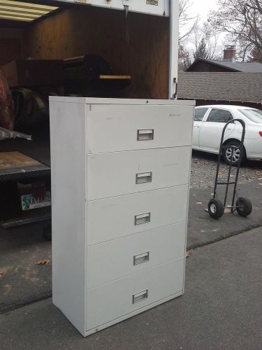 File cabinet - lateral- 5 draw - puddy color for sale