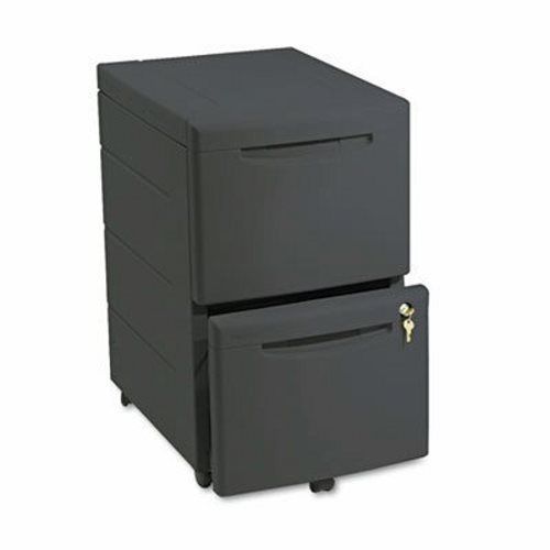 Iceberg Mobile Underdesk Pedestal File, Resin, 2 File Drawers, Black (ICE95411)