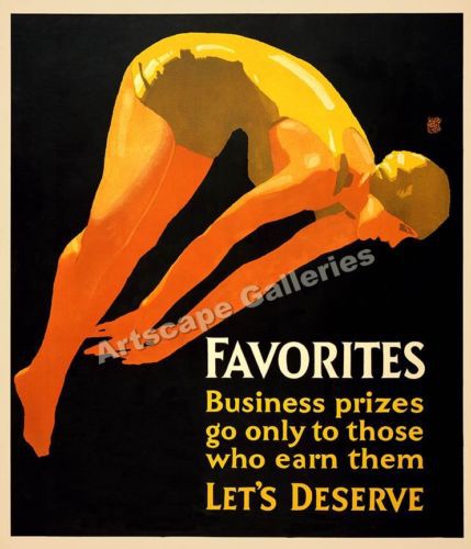 Favorites! 1920&#039;s mather motivational poster - 36x42 for sale