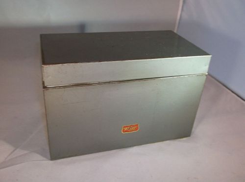 Vintage Weis Monroe Index Card Holder Steel File