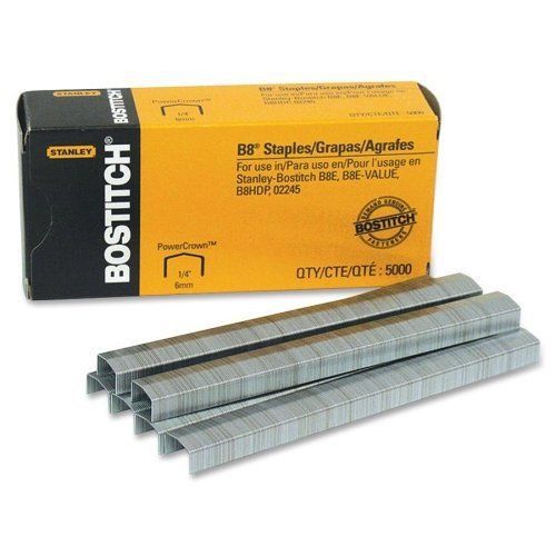 Stanley Bostitch B8 Power Crown Staples 5000pk - BOSSTCR2115-14 Free Shipping