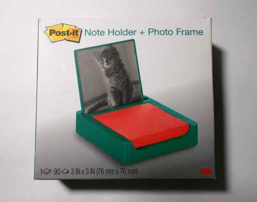 Post-it photo frame pop-up note dispenser w/3&#034;x3&#034; notes- emerald - new! for sale
