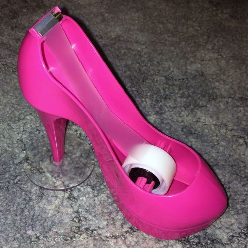 Scotch Tape Shoe Pink High Heel Dispenser Desk Accessories Office Supplies New