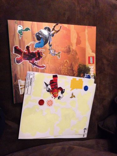 Lego Ninjagq Folder Spinjitzu With Stickers 2 Pockets And Fits 3 Ring Binders