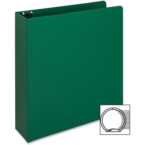 Business Source Ring Binder - Letter - 2&#034; - Vinyl - Green - 1 Each - BSN28558