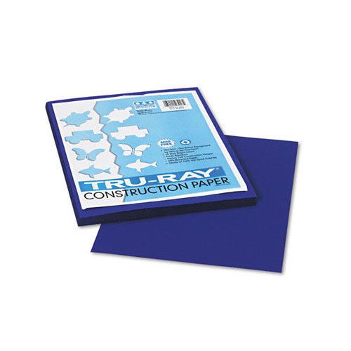 Tru-Ray Construction Paper, Sulphite, 9 x 12, Royal Blue, 50 Sheets Set of 3