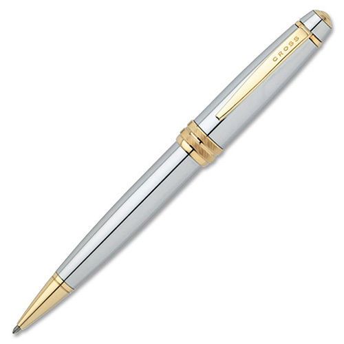 A.T. Cross Company Bailey Executive-styled Chrome Ballpoint Pen Black Ink