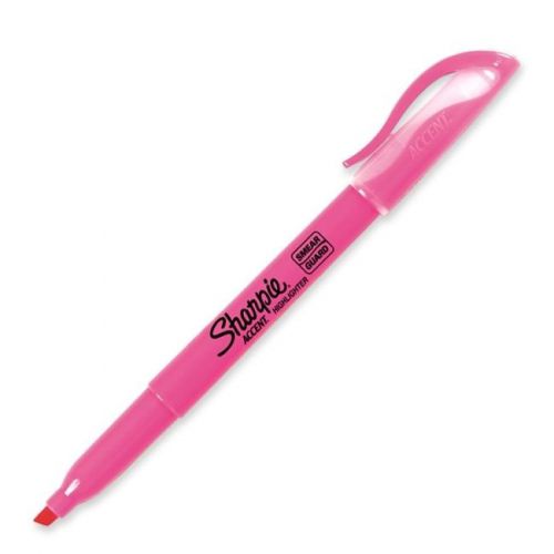 SHARPIE ACCENT HIGHLIGHTER PINK Genuine Sanford Brand -Added Pens Ship FREE