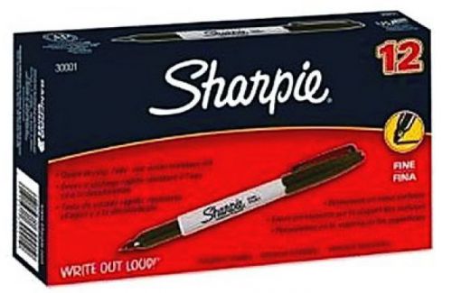 72 SHARPIE Fine BLACK Permanent MARKERS item 30001  !!!!!!!!!