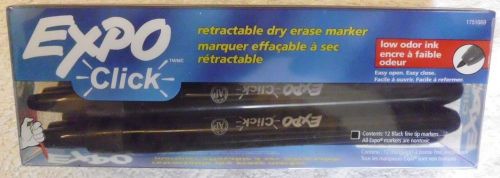 EXPO® Click retractable Dry Erase Markers Fine Tip Black 1 Pen ITEM# 1751669