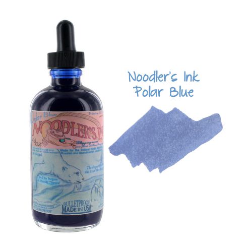 Noodler&#039;s ink fountain pen bottled ink w/ eyedropper, 4.5 oz. - polar blue for sale