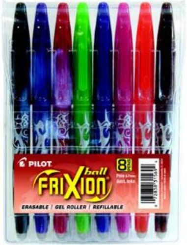 Pilot FriXion Ball Erasable Gel Pen 8 Count Assorted