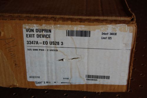 Lockmsith - von duprin 3347a exit device panic bar - nos for sale