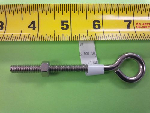 Stainless Eye Bolt  - Boulon a oeil en Acier Inox - 4 x 1/4in 80lb tensile