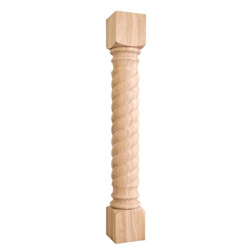 Rope Post 5&#034; X 5&#034; X 35-1/2&#034;   Species:  Hard Maple