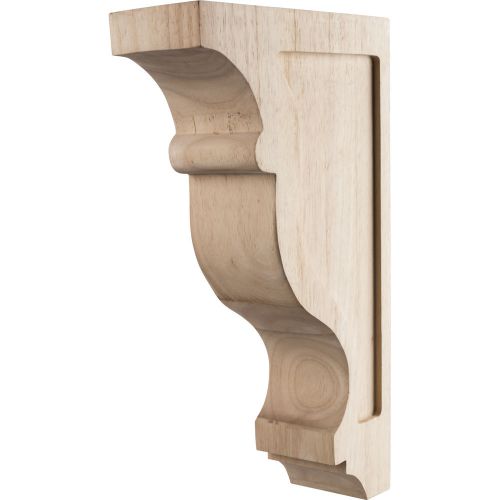 Transitional Contour Corbel 3&#034; x 8&#034; x 14&#034;Rubberwood