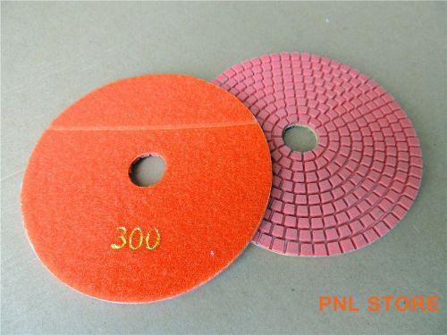 1PC Grit 300 Diamond Polishing Pads 4&#034; Wet/Dry Granite Marble Concrete Stone