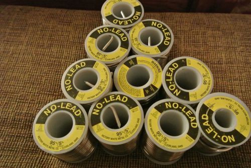 PLUMBERS SOLDER LEAD FREE 95/5 ONE POUND ROLLS (10PCS)