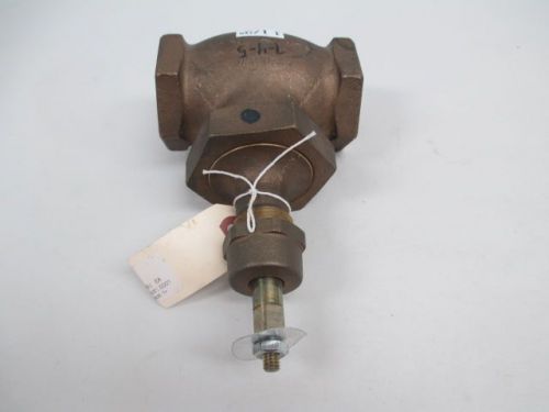 New grinnell 3080 bronze threaded 1-1/2in npt globe valve d227599 for sale