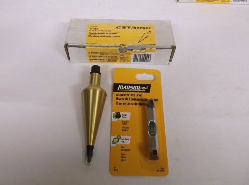 CST Plumb Bob 12 oz Solid Brass Stock  No. 11-550