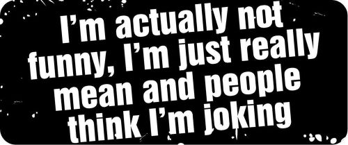 3 - I’m Actually Not Funny,  Hard Hat Biker Helmet Sticker Bs275 3