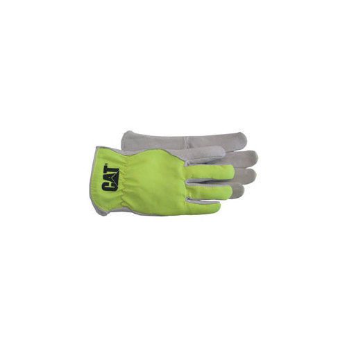 BOSS / CAT GLOVES CAT012109L Grain Pigskin Glove with Fluorescent Back Large