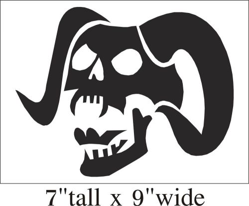 Skull Bull Silhouette Funny Car Truck Bumper Vinyl Sticker Decal Art Gift-1542