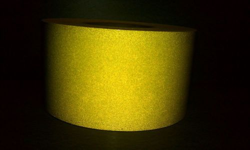 3.5&#034; X 50yd 3M 680 REFLECTIVE LEMON YELLOW vinyl