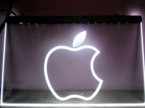 Apple Computer Logo for BeerBar Pub Billiards Club Neon Light Sign Free Shipping