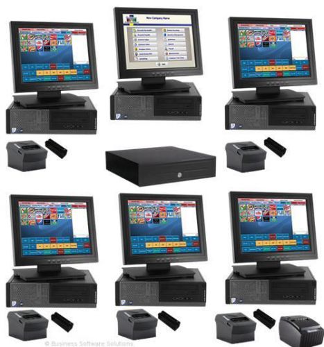 5 stn restaurant pos point of sale system/software boc for sale