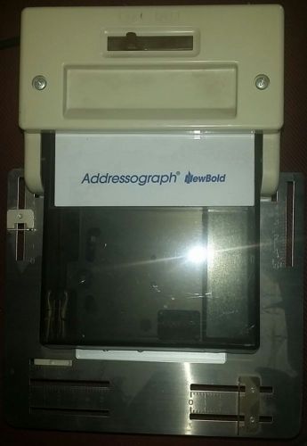 NewBold Addressograph Imprinter Model 830 Credit Card Up to 90 Day Warranty