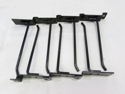 6&#034; SLATWALL METAL PEG HOOKS BLACK (LOT OF 7) ***NNB***