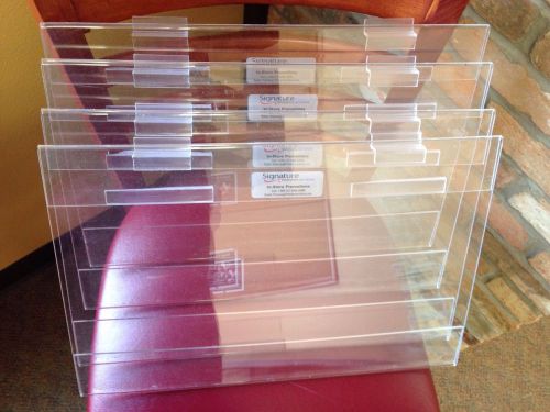 Acrylic Display Advertizing XL Side Loading Sign Holders (4 piece set)