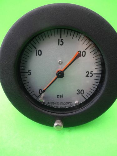 Ashcroft Gauge 0- 30 PSI, 6&#034; Back Connection