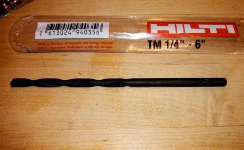 Hilti TM 1/4 - 6 Masonry Concrete Drill Bit 61470  7613024940356  Lot of 10 pcs.