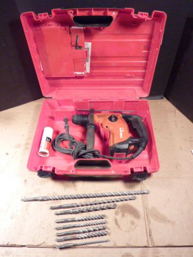 Hilti TE7 corded SDS Plus Rotary Hammer drill tool w/ case used Nice + bits WOW