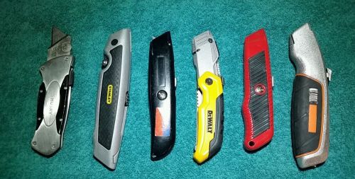 box cutters knike lot of 6