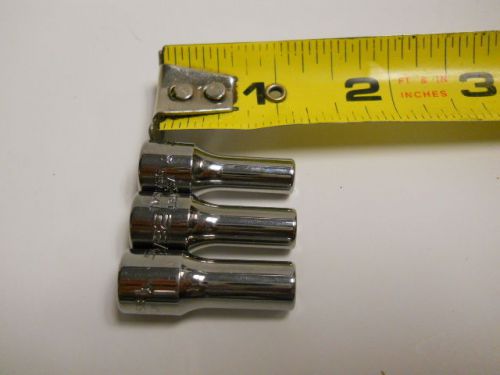 Snap-On TMS6, 7.8..3/16&#034; 7/32 1/4 Semi-Deep Socket 1/4&#034; Drive USA Made