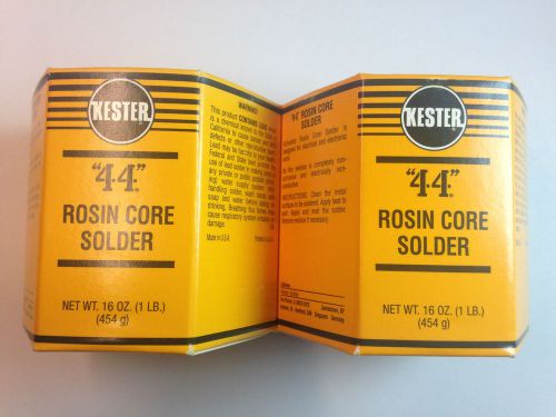 New Wholesale Lot 2x KESTER FLUX 44 ROSIN CORE 66 SOLDER SN63PB37 .031 1LB