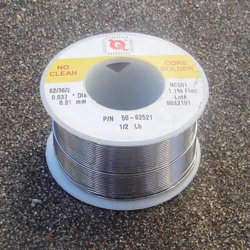 New 50-62521 qualitek silver solder 62/36/2 1/2 lb 62% tin 36% lead 2% silver for sale