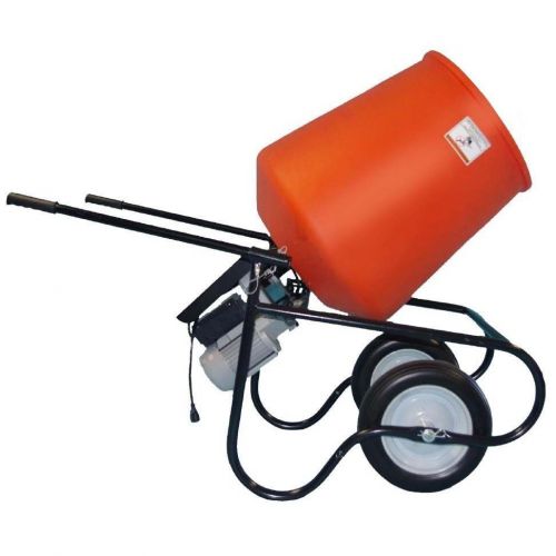 Cement Mixer - Direct Drive Belt &amp; Gear - 3/4 HP - 26 RPM - 180 Lbs Cap - 120V