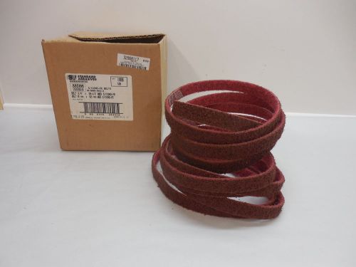 10 Standard Abrasive sanding belts 3/4&#034; x 20-1/2&#034; Med surface conditioning FE