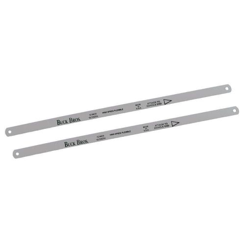 Hacksaw blades 10 inch 18 Teeth- Pack of 2 by Buck Bros. - High Speed 40210