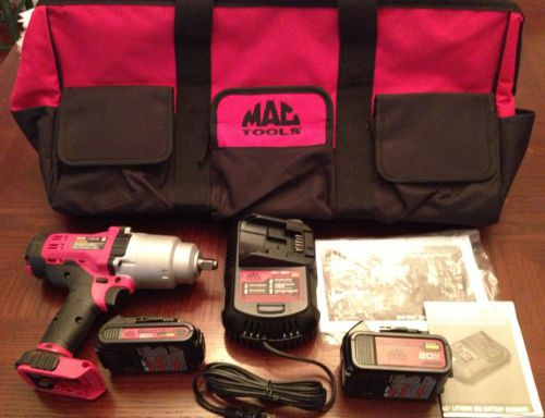 New mac tools bwp050 1/2&#034; drive 20v max combo cordless impact wrench w/bag for sale
