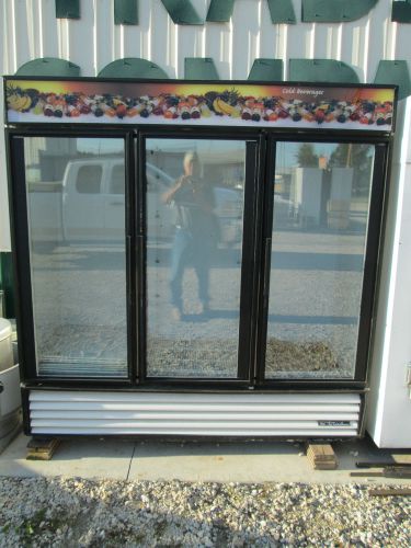 Cooler / merchandiser 3 glass door  true for sale